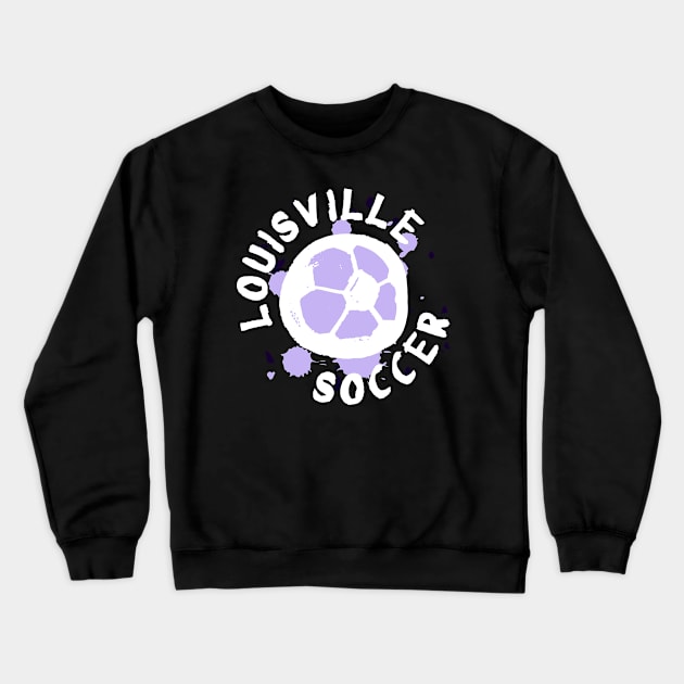 Louisville Soccer 02 Crewneck Sweatshirt by Very Simple Graph